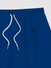 Hibiscus Flower Palm Leaf Two Tone Colorblock Print Plus Size Matching Hawaii Beach Outfit For Couples -  
