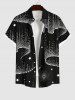 Light Beam Tassel Chandelier Stars Print Plus Size Matching Hawaii Beach Outfit For Couples -  