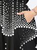 Light Beam Tassel Chandelier Stars Print Plus Size Matching Hawaii Beach Outfit For Couples -  