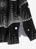 Light Beam Tassel Chandelier Stars Print Plus Size Matching Hawaii Beach Outfit For Couples -  