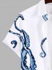 Octopus Print Plus Size Matching Hawaii Beach Outfit For Couples -  