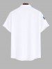 Plus Size Octopus Print Buttons Pocket Hawaii Shirt For Men -  