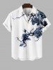 Rose Flower Vine Print Plus Size Matching Set For Couples -  