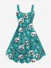 Halloween Costume Skulls Bone Stars Spider Web Print Plus Size Matching Set For Couples -  