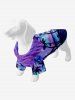 Pet's Coconut Tree Tie Dye Ombre Sky Print Tree Hawaii Shirt -  