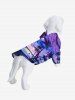 Pet's Coconut Tree Tie Dye Ombre Sky Print Tree Hawaii Shirt -  