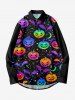 Halloween Costume Colorful Pumpkin Star Moon Bat Print Plus Size Matching Outfit For Couples -  