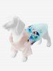 Pet's Floral Leaf Tie Dye Print Hawaii Button Shirt -  