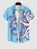 Octopus Print Plus Size Matching Hawaii Beach Outfit For Couples -  