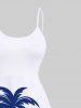 Coconut Tree Conch Sailboat Sea Print Plus Size Matching Hawaii Beach Outfit For Couples -  