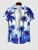 Coconut Tree Ombre Tie Dye Sparkling Sequin 3D Print Plus Size Matching Hawaii Beach Outfit For Couples -  