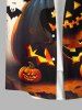 Ensemble Costume D'Halloween pour Couples en Forme de Chauve-souris Citrouille Grande Taille - Beige 