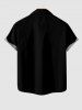 Ensemble Costume D'Halloween Imprimé Squelette Poulpe Grande Taille pour Couples - Noir 