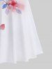 Ombre Floral Leaves Print Plus Size Matching Hawaii Beach Outfit For Couples -  