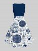 Navigation Sailboat Anchor Compass Newspaper Cruise Print Plus Size Matching Beach Outfit For Couples -  