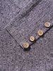 Textured Crisscross Top O Ring Mock Button Long Sleeve Pullover Hooded Knitted Top -  