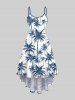 Coconut Tree Print Plus Size Matching Hawaii Beach Outfit For Couples -  