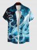 Octopus Ombre Sea Print Plus Size Matching Beach Outfit For Couples -  
