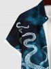 Octopus Ombre Sea Print Plus Size Matching Beach Outfit For Couples -  