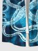 Octopus Ombre Sea Print Plus Size Matching Beach Outfit For Couples -  