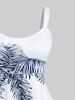 Coconut Tree Sea Mountain Box Print Plus Size Matching Hawaii Beach Outfit For Couples -  