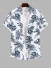 Tropical Leaves Floral Coconut Tree Print Plus Size Matching Hawaii Beach Outfit For Couples -  