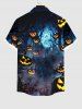 Halloween Costume Pumpkin Wizard Tree Midnight Print Plus Size Matching Set For Couples -  