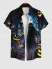 Halloween Costume Pumpkin Wizard Tree Midnight Print Plus Size Matching Set For Couples -  