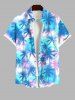 Tie Dye Ombre Tropical Coconut Tree Print Plus Size Matching Hawaii Beach Outfit For Couples -  