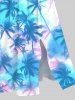 Tie Dye Ombre Tropical Coconut Tree Print Plus Size Matching Hawaii Beach Outfit For Couples -  