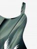 Coconut Tree Ombre Light Beam 3D Print Plus Size Matching Hawaii Beach Outfit For Couples -  