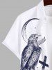 Costume D'Halloween pour Couples en Forme de Toile D'araignée et Lune Grande Taille - Blanc 
