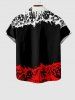 Halloween Costume Skeleton Spider Fire Flame Print Plus Size Matching Set For Couples -  
