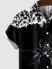Halloween Costume Skeleton Spider Fire Flame Print Plus Size Matching Set For Couples -  
