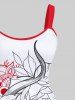 Plus Size Vintage Floral Line Snake Print Halloween Costume A Line Tank Dress -  