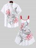 Plus Size Vintage Floral Line Snake Print Halloween Costume A Line Tank Dress -  