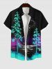 Tree Sea Moon Star Print Plus Size Matching Hawaii Beach Outfit For Couples -  