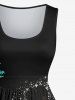 Tree Sea Moon Star Print Plus Size Matching Hawaii Beach Outfit For Couples -  