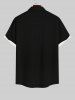 Plus Size Solid Buttons Pocket Shirt For Men -  
