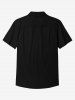 Plus Size 100% Cotton Solid Full Buttons Shirt For Men -  