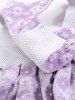 Pet's Jacquard Floral D-Ring Bowknot Dress -  