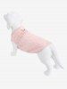 Pet's Crochet Trim Glitter Line D-Ring Vest -  