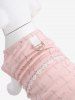 Pet's Crochet Trim Glitter Line D-Ring Vest -  