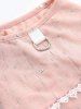Pet's Crochet Trim Glitter Line D-Ring Vest -  
