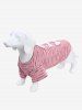 Pet's Bowknot Striped D-Ring T-shirt -  