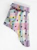 Pet's Candy Color Plaid Bowknot Polka Dot Print Toggle Drawstring Button Shirt -  