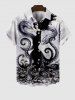 Halloween Costume Octopus Wizard Snake Monster Ink Painting Print Plus Size Matching Set For Couples -  