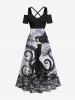 Halloween Costume Octopus Wizard Snake Monster Ink Painting Print Plus Size Matching Set For Couples -  