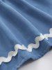Pet's Pineapple Lace Trim Appliques Buttons Dress -  