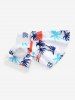 Pet's Coconut Tree Summer Letters Print Lace Trim Hawaii Top -  
